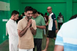 Beautiful Volunteers welcoming the participants